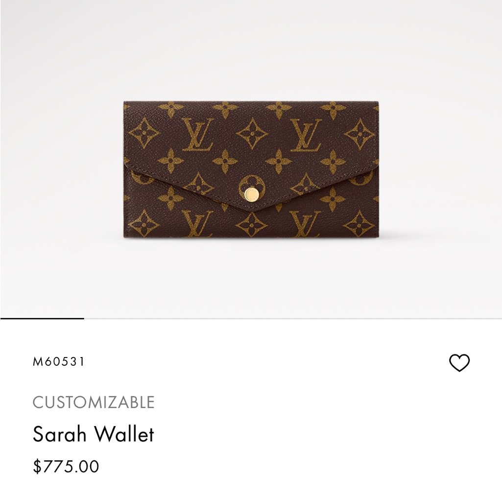 Louis Vuitton Brown And Gold Envelope Clutch